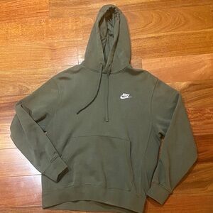 Nike Men's Hoodie in Khaki Green